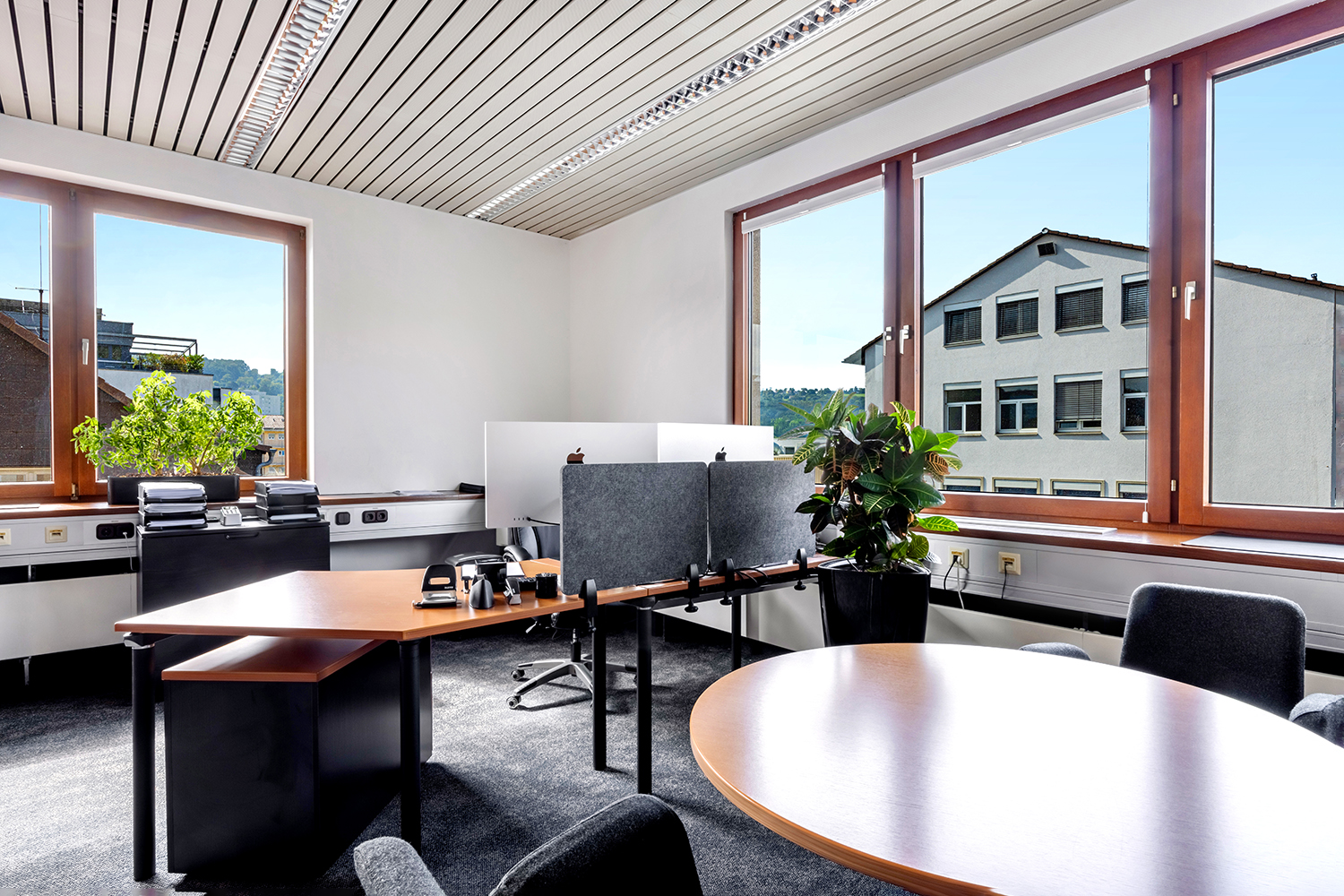 Office+Service-grosses-Office-36m2_05 Besprechung und Schreibtisch